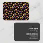 円とバーパターン271019v2 – 黒 名刺 (正面/裏面)