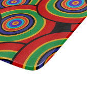 円とリングのレトロ カッティングボード (角)