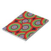 円とリングのレトロ ノートパッド (回転)