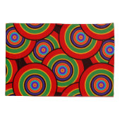 円とリングのレトロ 枕カバー (裏面)