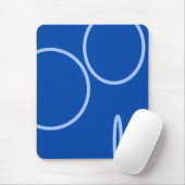 円とループ(青) マウスパッド (マウス)