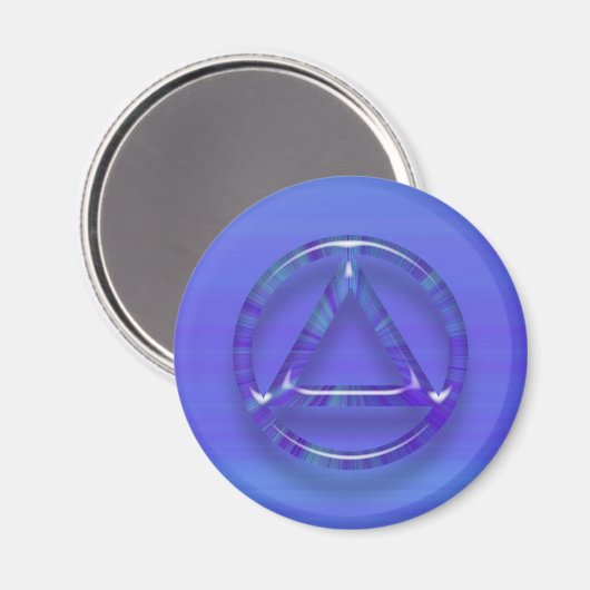 円と三角形の回復の汚れ磁石 マグネット (正面/裏面)