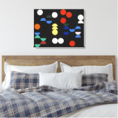 円と半円 | Sophie Taeuber-Arp | キャンバスプリント (インサイチュ (寝室))
