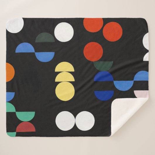 円と半円 | Sophie Taeuber-Arp | シェルパブランケット (正面(横))