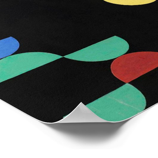 円と半円 | Sophie Taeuber-Arp | ポスター (角)