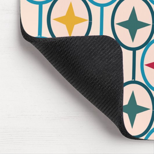 円と星 マウスパッド (コーナー)