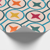 円と星 ラッピングペーパー (角)