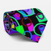 円と正方形のタイ ネクタイ (ロール)