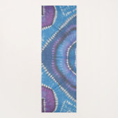 円と正方形の絞り染め ヨガマット (裏面)