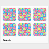 円と正方形 スクエアシール (シート)