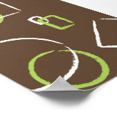 円と正方形 ポスター (角)