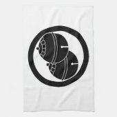 円に描かれた2つの鐘 キッチンタオル (縦)