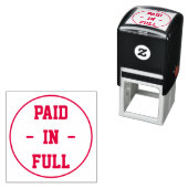 円のアウトライン内の「全額を支払う」 セルフインキングスタンプ (インサイチュ)