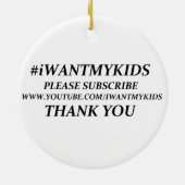 円のオーナメントにあなたの本当愛写真を置いて下さい セラミックオーナメント (裏面)