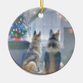 円のオーナメント セラミックオーナメント