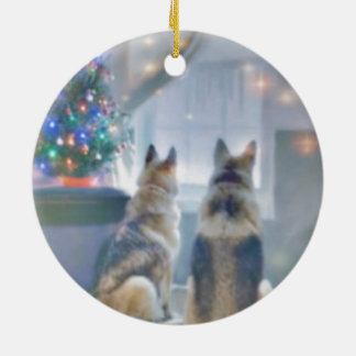 円のオーナメント セラミックオーナメント