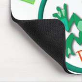 円のカエル、leapyearbaby.com マウスパッド (コーナー)