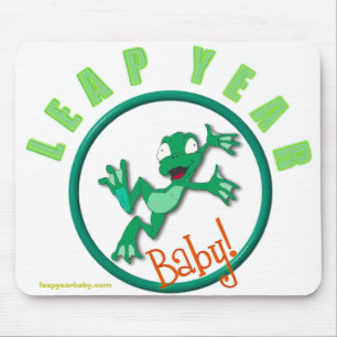 円のカエル、leapyearbaby.com マウスパッド