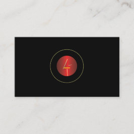 円のカスタム黒にロゴを追加 名刺