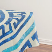 円のギリシャの雷文パターン-ギリシャ人の鍵 テーブルクロス (インサイチュ)