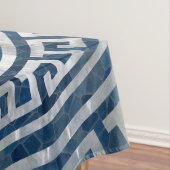 円のギリシャの雷文パターン-ギリシャ語主Ornamen テーブルクロス (インサイチュ)