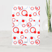 円のグリーティングカード カード (裏面)