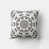 円のゲーム: 幸せで黒く/すばらしい白 クッション (裏面)