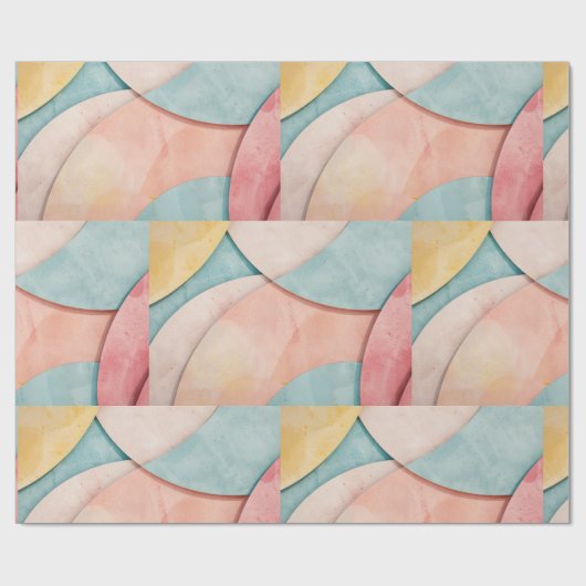 円のシェイプが文字宇宙 ラッピングペーパー (フラット)