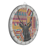 円のシカ ダーツボード (正面左)