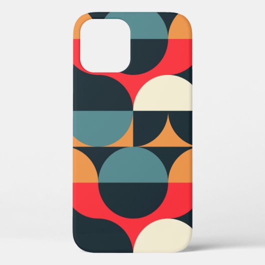 円のシームレスなパターン。 Case-Mate iPhoneケース (裏面)