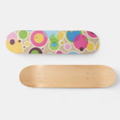 円のスケートボードとの層にされたパターン効果 スケートボード (横)