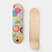 円のスケートボードとの層にされたパターン効果 スケートボード (正面)