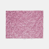 円のスパンコールの輝きの光沢があるきらめく フリースブランケット (正面(横))