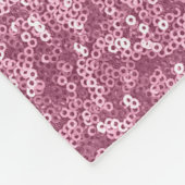 円のスパンコールの輝きの光沢があるきらめく フリースブランケット (角)