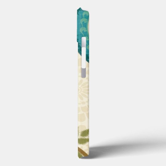 円のデザインの装飾的なフクロウ Case-Mate iPhoneケース (裏面 / 左)