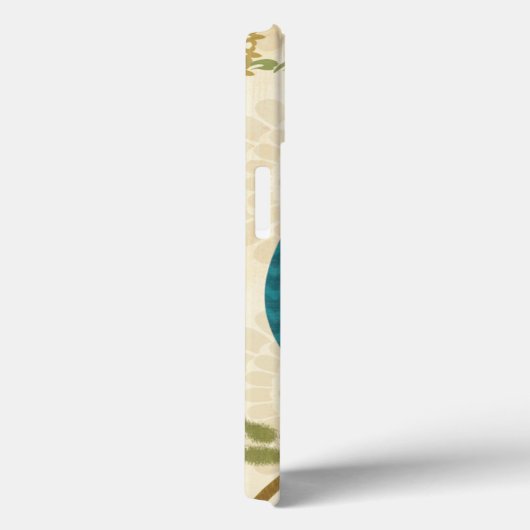 円のデザインの装飾的なフクロウ Case-Mate iPhoneケース (裏面 / 右)