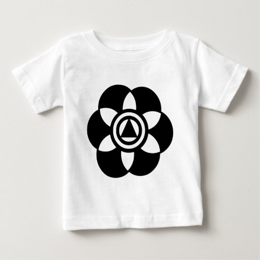 円のトリミング02 ベビーTシャツ (正面)