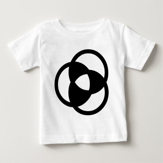 円のトリミング05 ベビーTシャツ (正面)