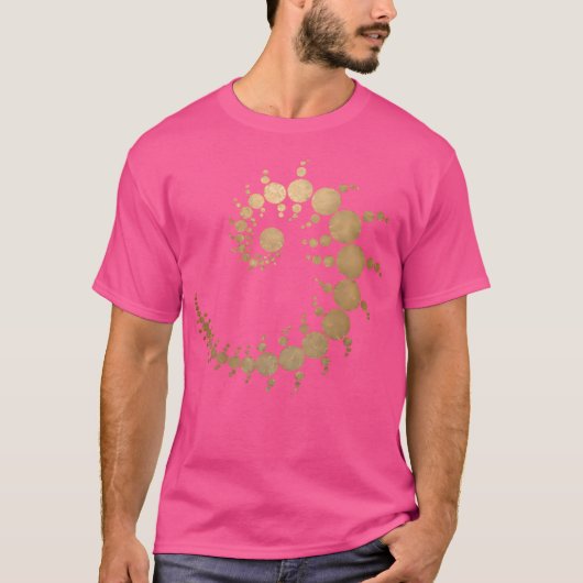 円のトリミング Tシャツ (正面)