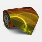 円のネオンライトのタイ ネクタイ (ロール)