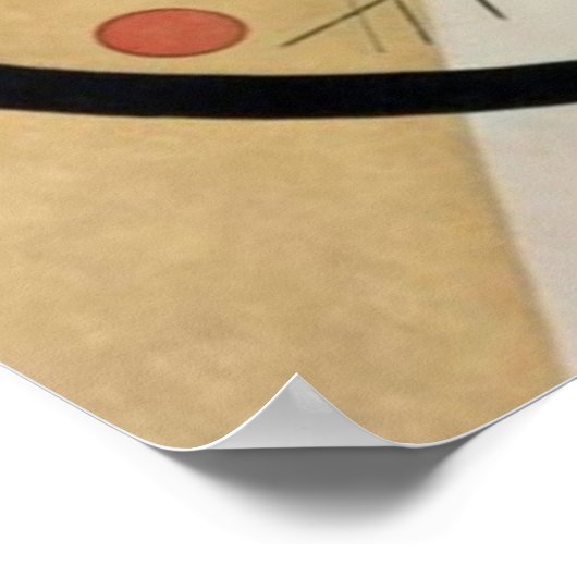 円のポスターに描かれたカンディンスキー絵画サークル ポスター (角)