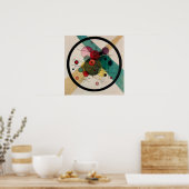 円のポスターに描かれたカンディンスキー絵画サークル ポスター (キッチン)