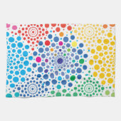 円のマンダラ3 キッチンタオル (横)