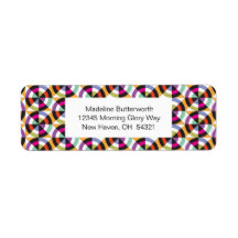 円のモダンキルトパターンの回転