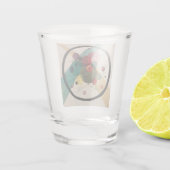 円の中のカンディンスキー絵画の円 ショットグラス (裏面)