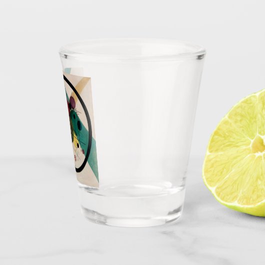 円の中のカンディンスキー絵画の円 ショットグラス (右)