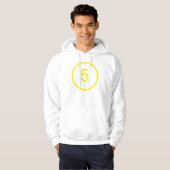 円の中の数字5 パーカ (正面フル)