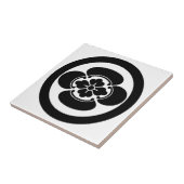 円の中の木工 タイル (側面)