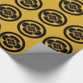 円の中の木工 ラッピングペーパー (角)