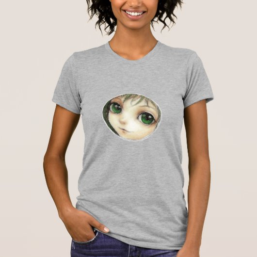 円の中の顔Tシャツ Tシャツ (正面)